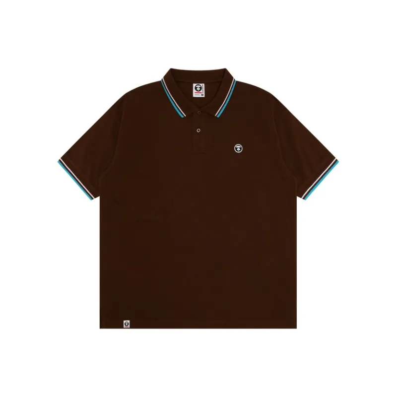 Aape Logo embroidered Cotton Polo Shirt-2