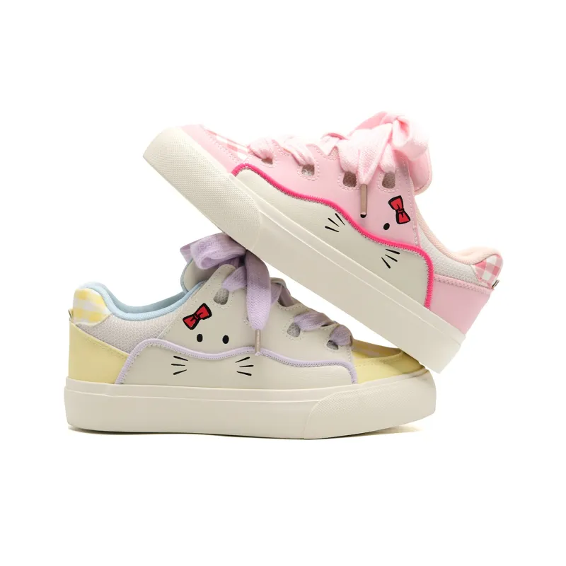 Anime Story Slip Resistant, Abrasion Resistant, Lightweight, Breathable Low Top Skateboard Shoes Women's-21