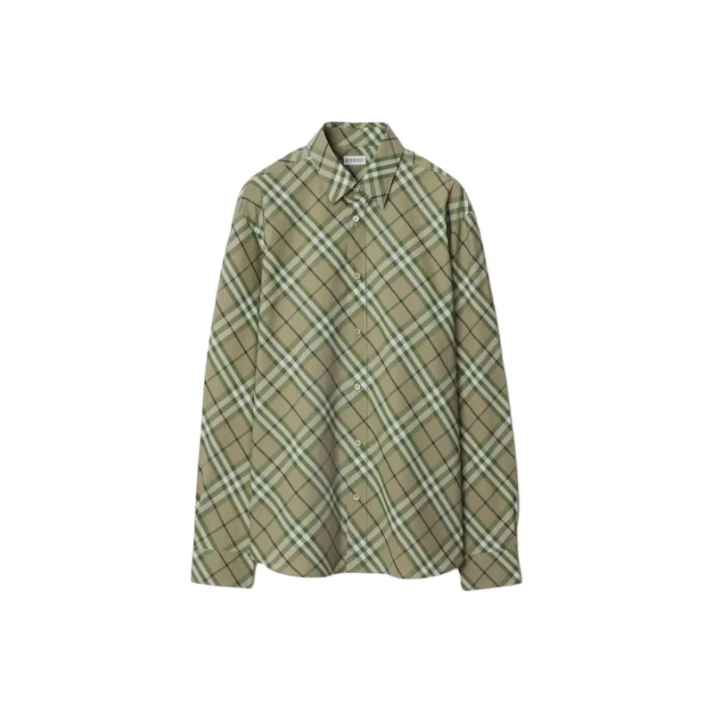 Burberry Long Sleeved Buttoned Checked Shirt-0