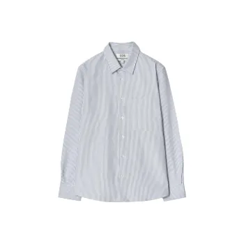 COS Shirts Men Blue/White