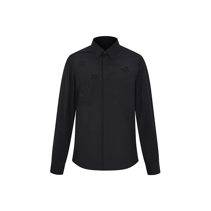 RARE Long Sleeved Shirt Men's Black-0