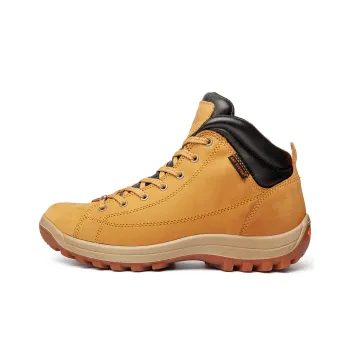 Slider Rock Series Slip Resistant Waterproof Grip Mid Top Hiking Shoes Men's Wheat Yellow
