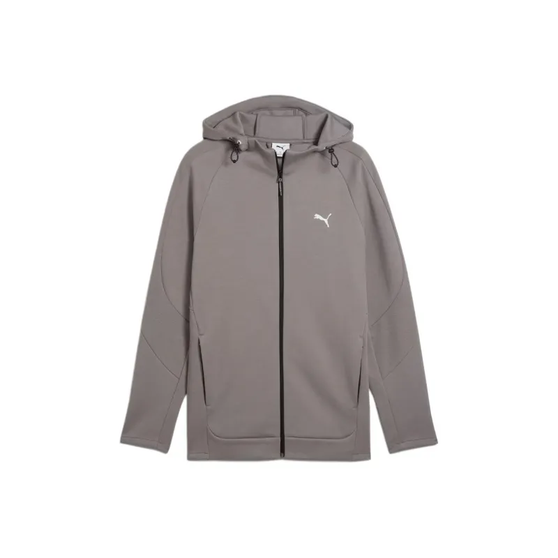 PUMA EVOSTRIPEhoodie Jacket Men's Gray Brown-0