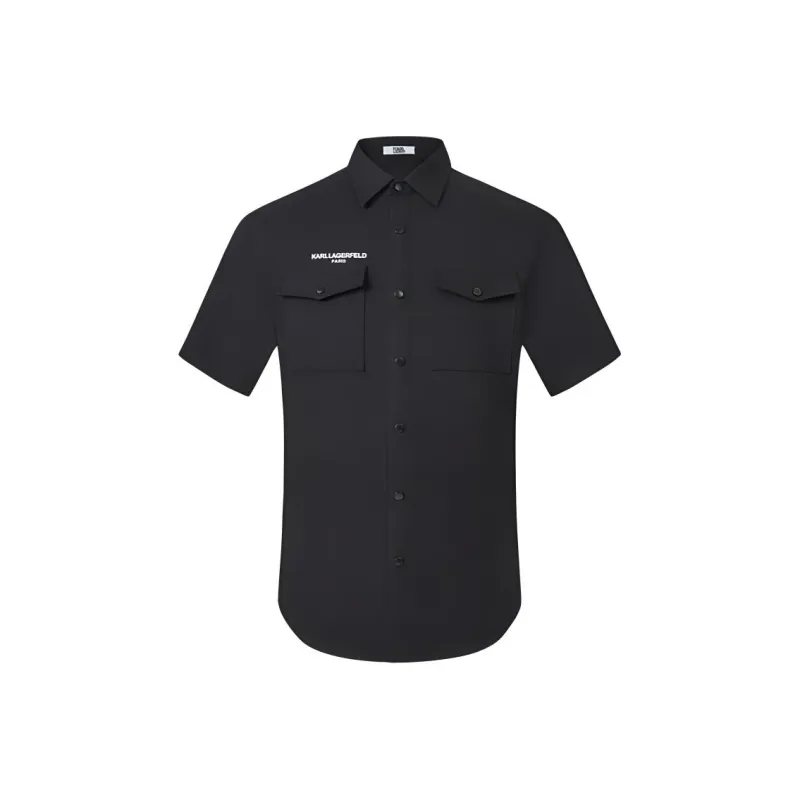 KARL LAGERFELD Shirt Men's Black-0