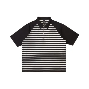 WAYNEXZAVIER Polo Shirts Men Stripes