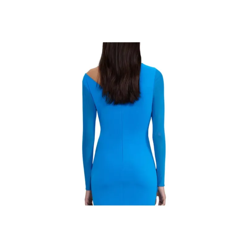 Self portrait Long Sleeved Dresses Women's Electric Blue-3