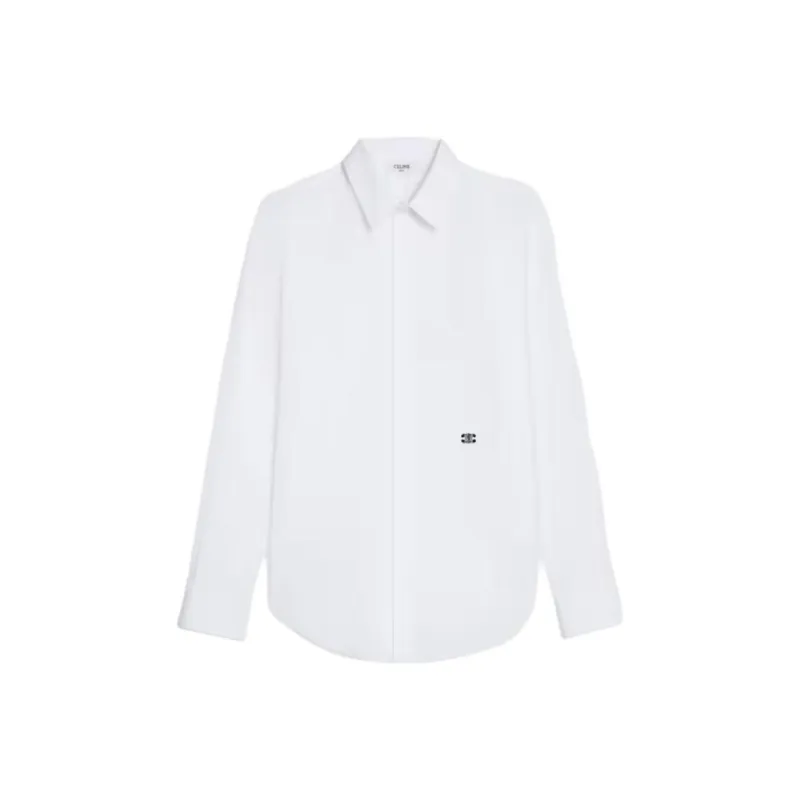 CELINE Loose Shirt In Cotton Poplin-0