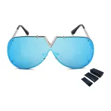 Silver Frame with Blue Coating