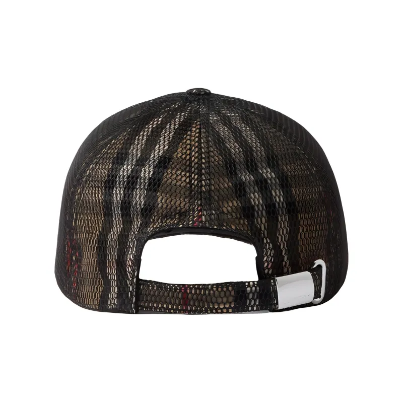 Burberry Mesh Overlay Check Baseball Cap-2