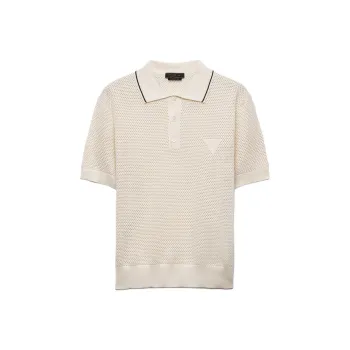 PRADA Silk And Cotton Polo Shirt