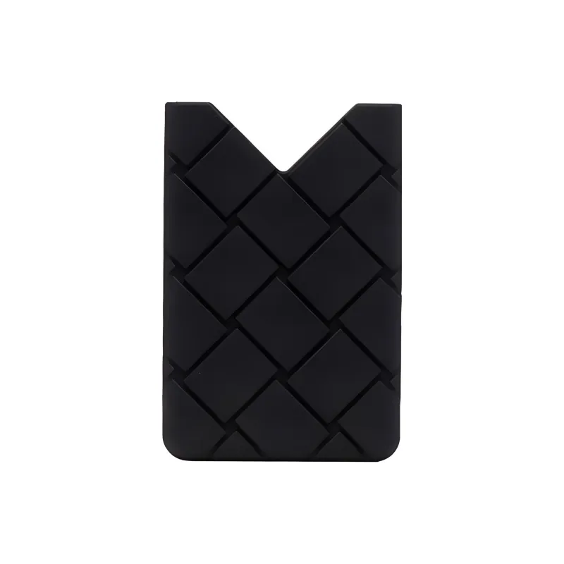 Bottega Veneta Silicone Card Holder Unisex Black-0