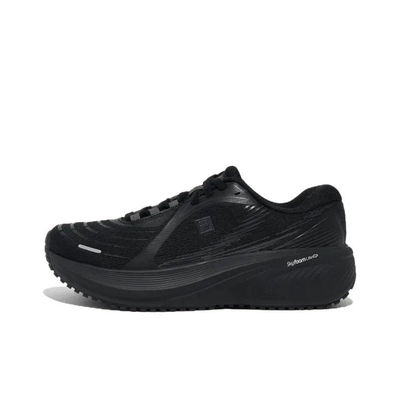 FILA Float Ma Anti Slip Wear Resistant Low Top Casual Running Shoes Unisex Black-0