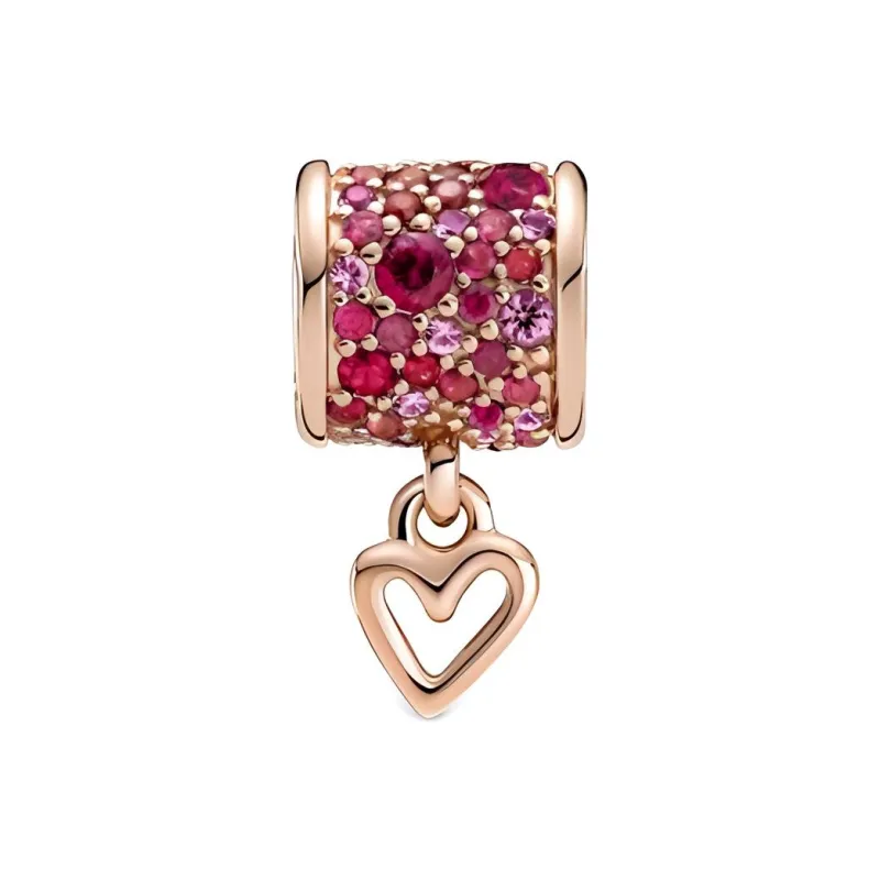 Pandora Charms / Pendants Women's Rose Red-1
