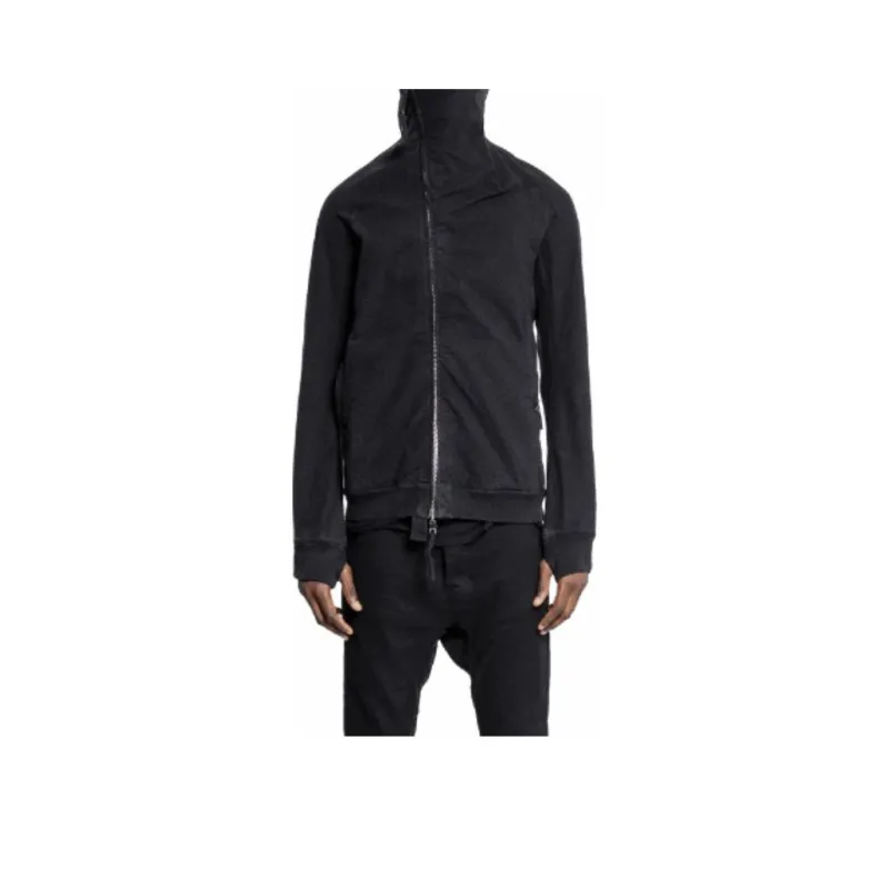 BORIS BIDJAN SABERI Thumb-slot Asymmetric Hooded Jacket-0