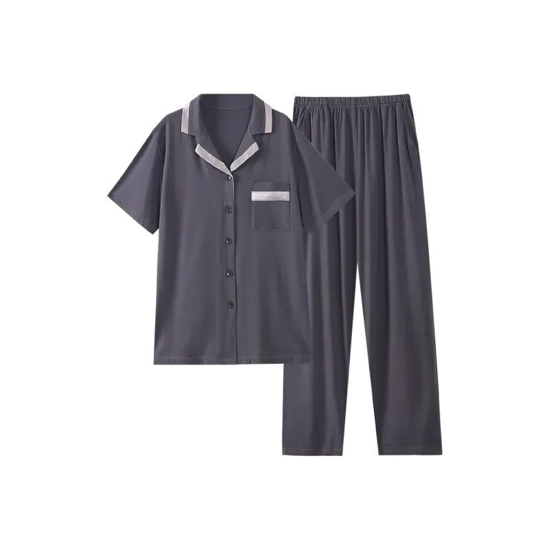 Lan Miao Pajama Set Women's Gray-0