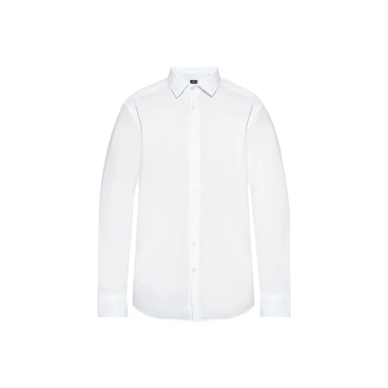 ETRO Buttoned Curved Hem Shirt-0