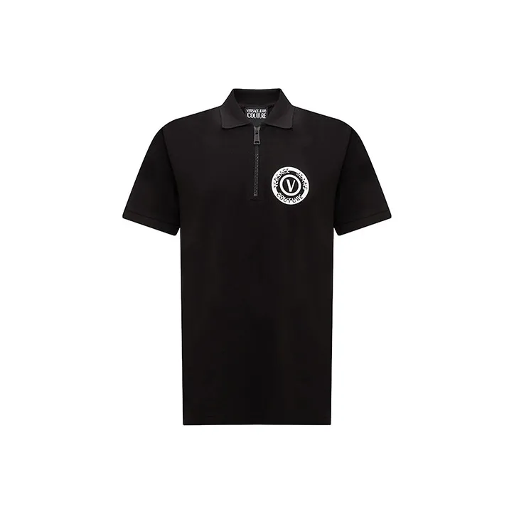 VERSACE JEANS COUTURE V Emblem Polo Shirt-0