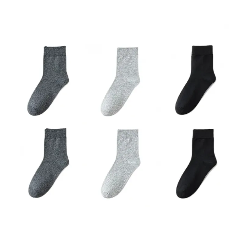 H YXIANG Mid Calf Socks Unisex 6 Pack-18