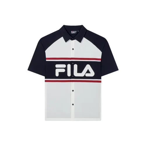 FILA Shirts Men Cloud White
