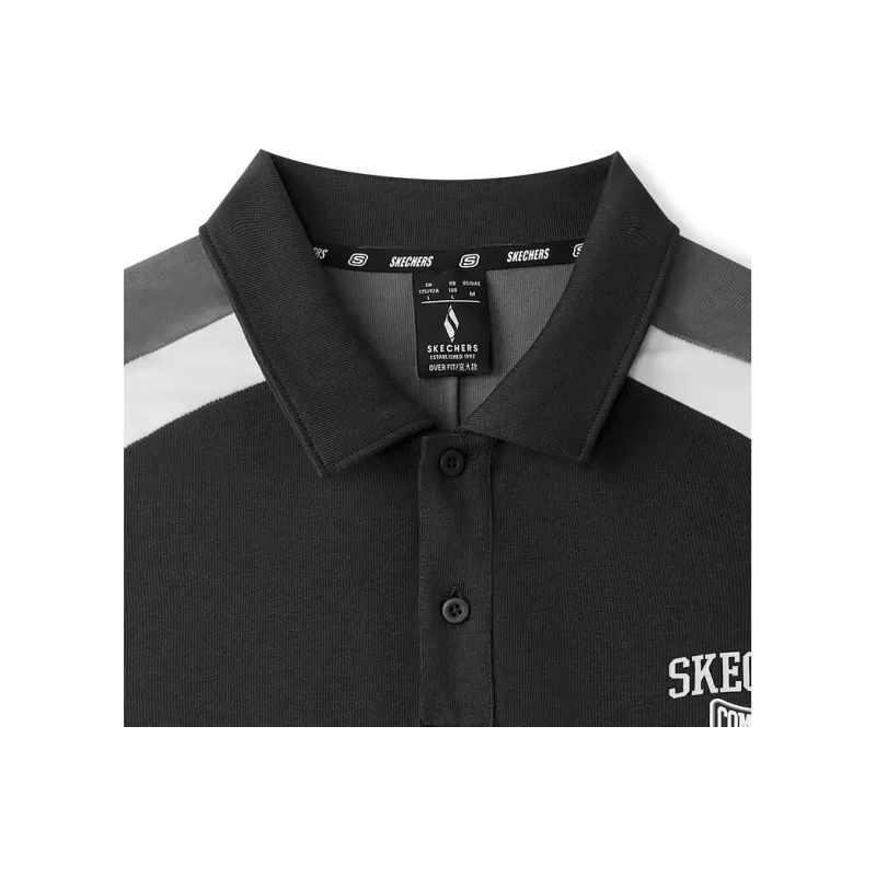 Skechers Polo Shirt Unisex Carbon Black 0018-1