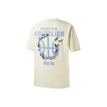 NBA Memphis Grizzlies Team Culture Collection SU25 T Shirt Unisex Ivory White