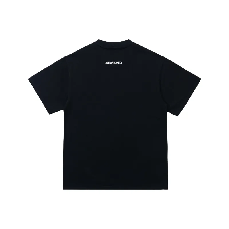 METARICOTTA Crew Neck Short Sleeved T Shirts Unisex-1