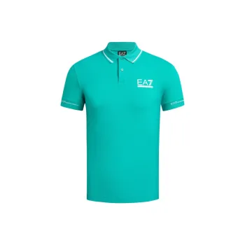 EMPORIO ARMANI EA7 SS24 Polo Shirt Men's Green