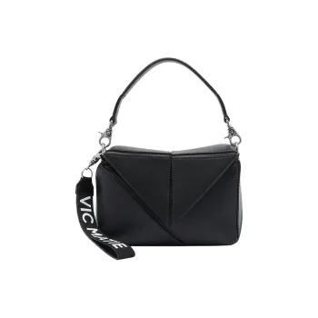 Vic Matie Calfskin One Shoulder Handbag Women's Black