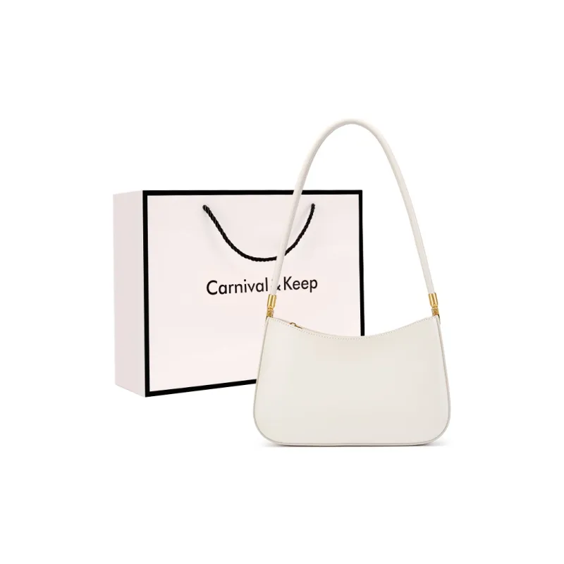 Carnival Keep Cow Leather Baguette Shoulder Bag Regular Women's Multicolor-5