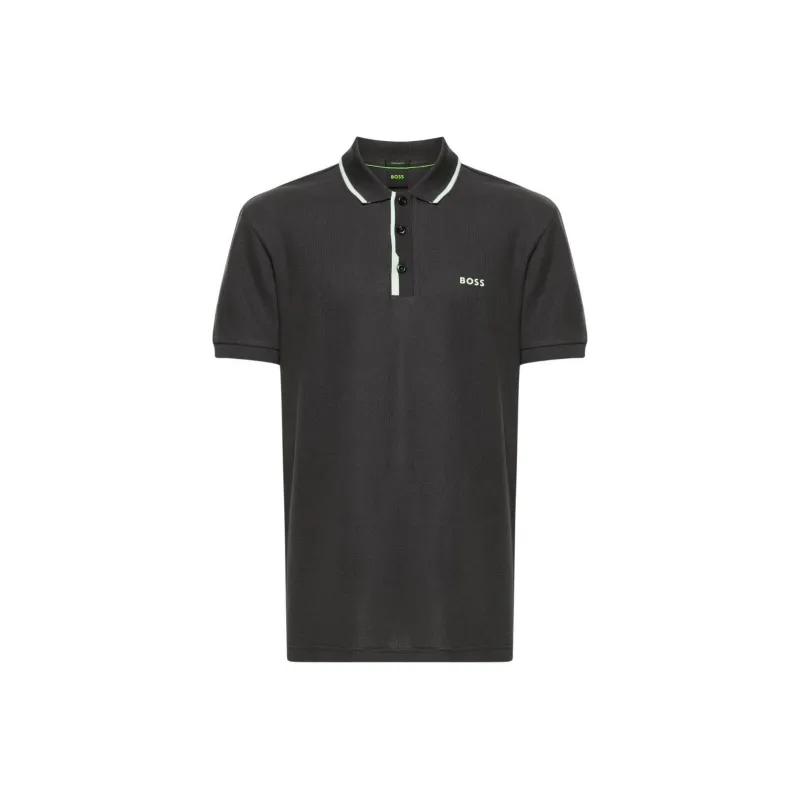 Boss Logo appliqué Cotton Polo Shirt-0