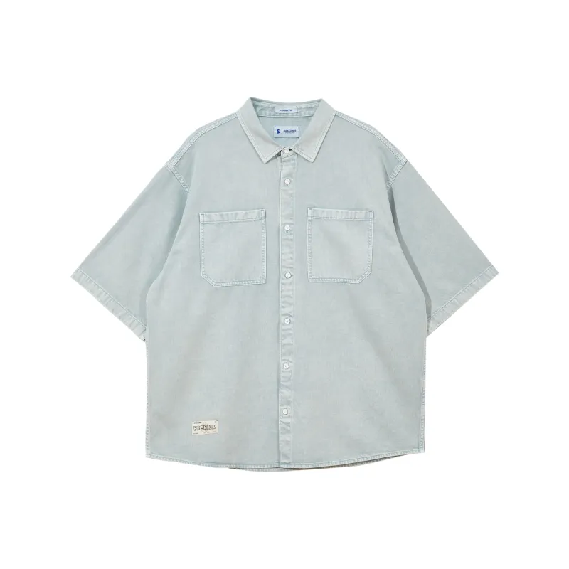 JACK&JONES Shirts Men E39 Medium Blue Denim-0