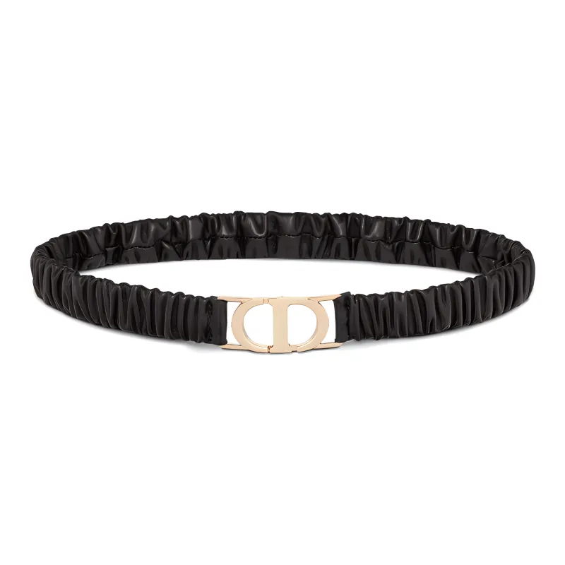 DIOR 30 Montaigne Leather Belts Women's Black-0