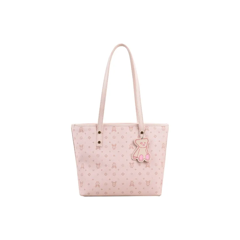 Single Warehouse PU Shoulder Bag Regular Women's White/Pink/Blue-6