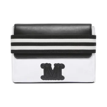 MaxMara Cotton Clutch Women's Black & White