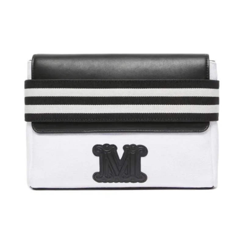 MaxMara Cotton Clutch Women's Black & White-0