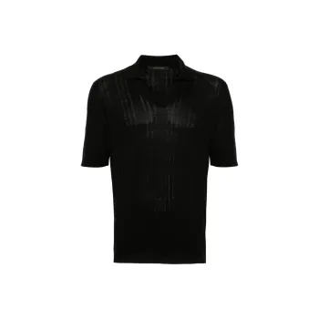 Tagliatore Pavel Silk Polo Shirt