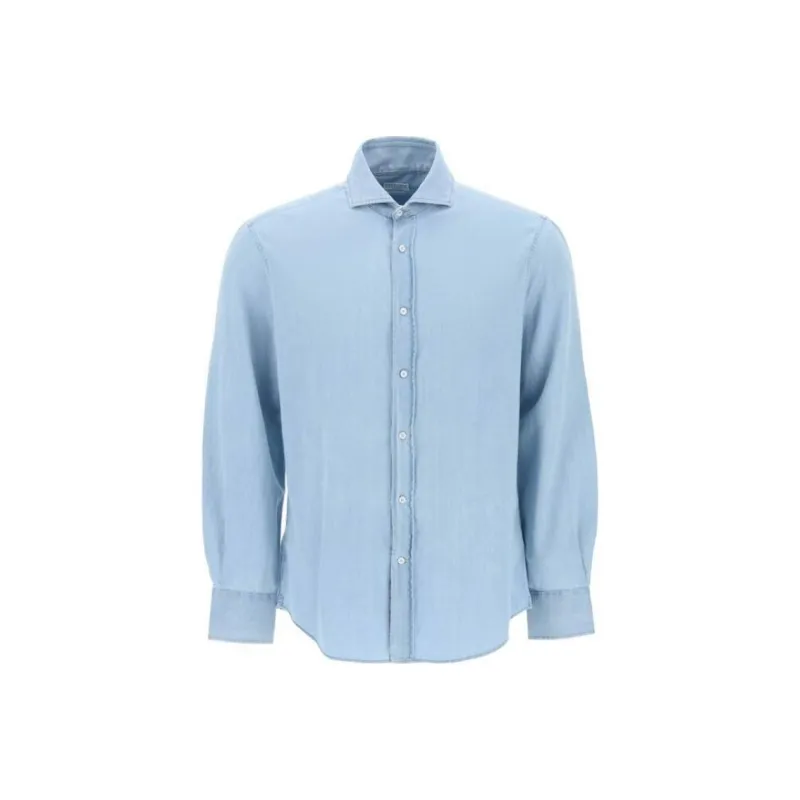 Brunello Cucinelli Buttoned Long Sleeved Shirt-0
