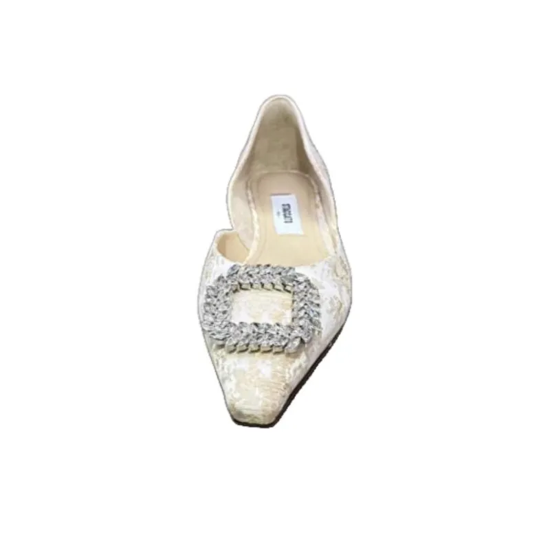 Staccato Cubic Sugar Glaze Casual Single Shoes Women's Apricot-3