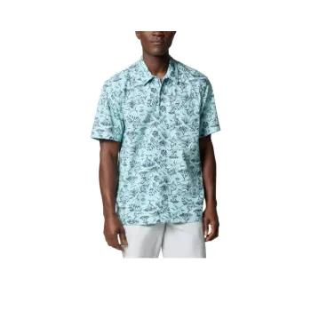 Columbia PFG Trollers Best Shirt Men's Light Blue