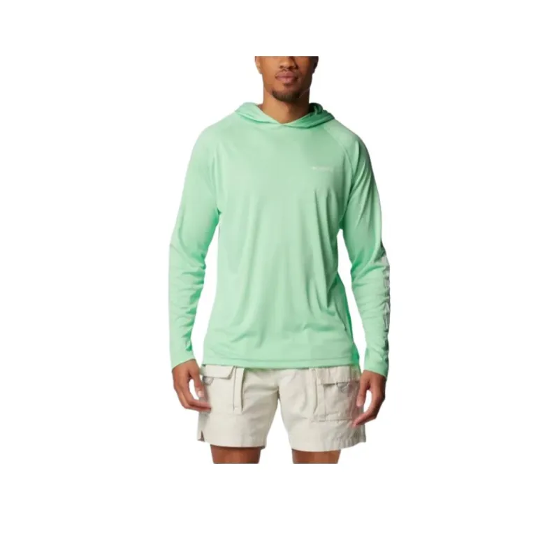 Columbia PFG Terminal Tackle™ Hoodie Sweatshirt Men's Ocean Mint Color-0