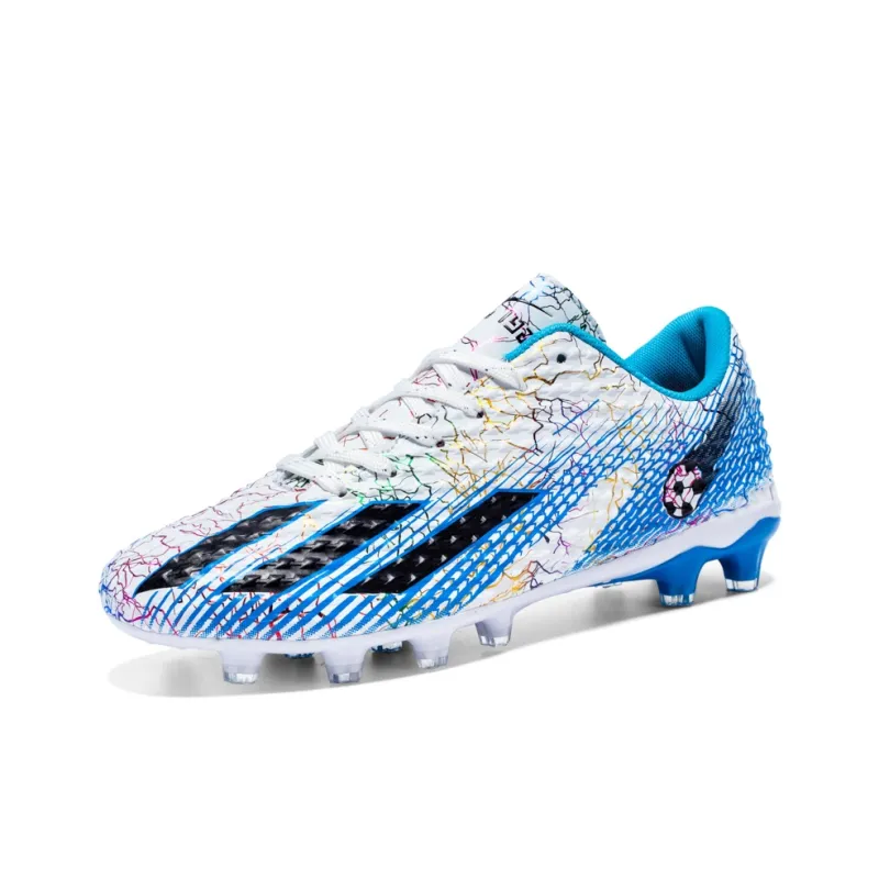 DOUBLE STAR 88 Breathable Lightweight Soccer Shoes Men's Black Silver-68