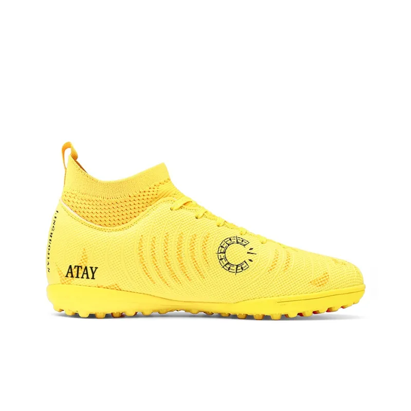 ATAY AG Rubber Short Studs TF Rubber Broken Studs Soft Ground Firm Ground Anti Slip Wear Resistant Soccer Shoes Unisex-26