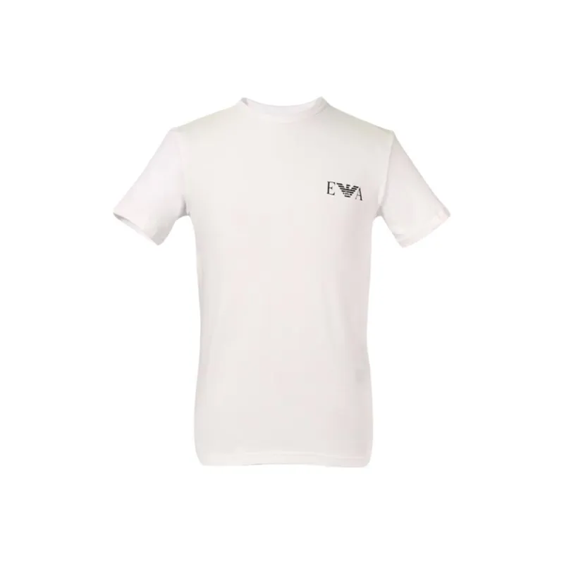 EMPORIO ARMANI Two pack Of Loungewear Fitted T shirts With A Bold Monogram Logo-2