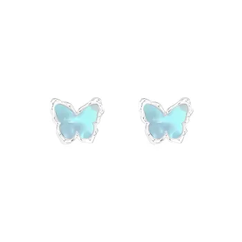 May10th S925 Silver Stud Earrings Women's