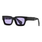 Black Frame with Purple Lens
