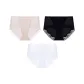 Cream Skin+Black+White[Mid to High Waist]