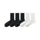 [5 Pack/7A Antibacterial Mulberry Silk]3 Pack Black+2 Pack White