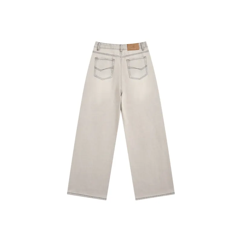 ZIHAN Jeans Women's Light Gray-1