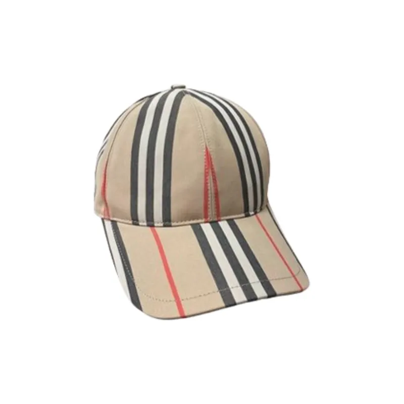 Burberry Cotton Baseball Caps Unisex Brown-0