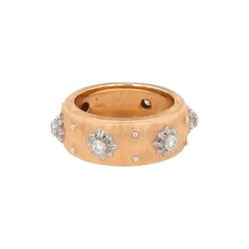 BUCCELLATI 18K Gold Macri Diamond Ring